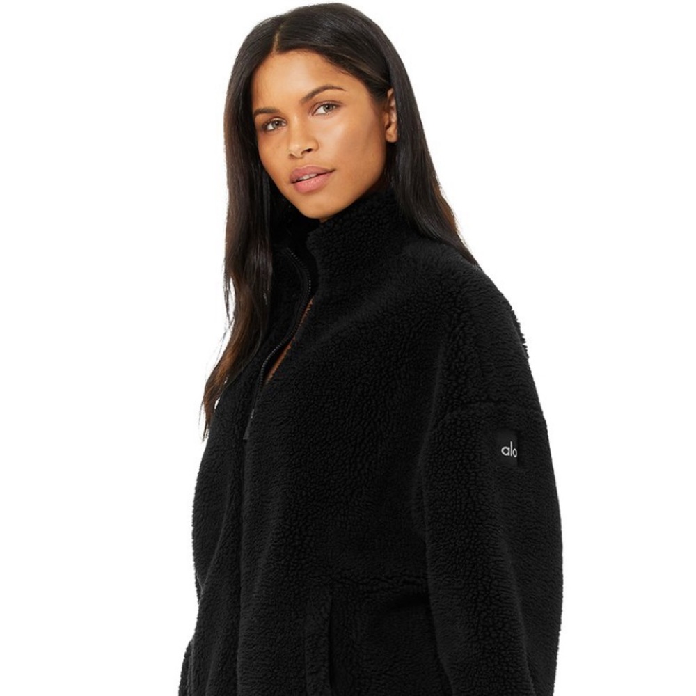 ALO Yoga Black Sherpa Jacket